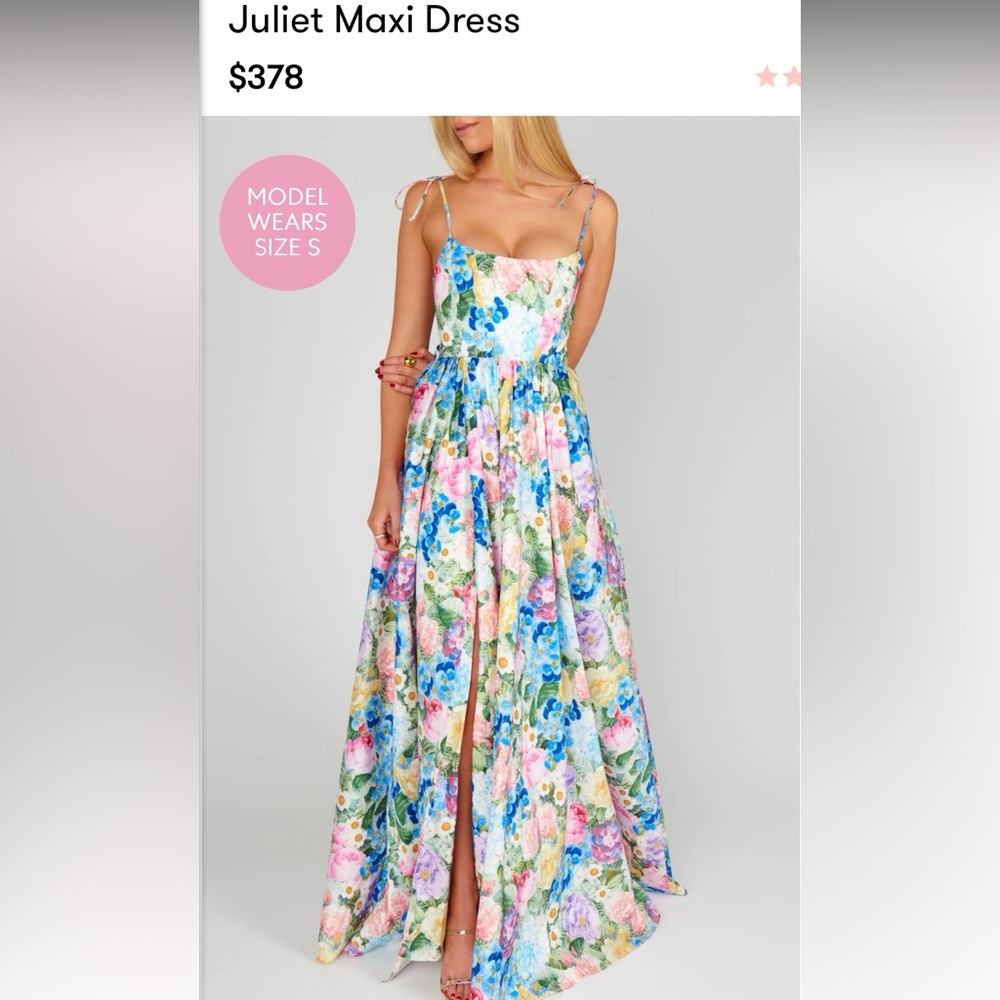 Floral Maxi Dress with Spaghetti Straps